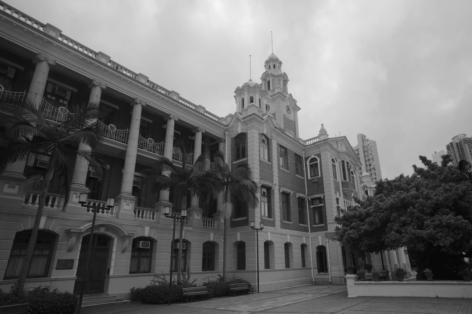 香港大学本部大楼，历史摄影